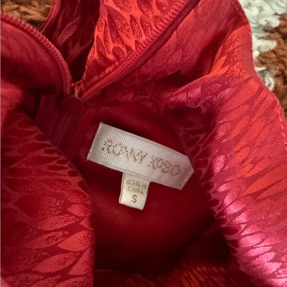 NWT Ronny Kobo exclusive Carla dress in burgundy - Picture 7 of 9